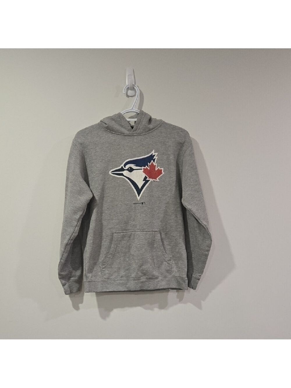 Retro Toronto Blue Jays Gray Hoodie with Logo